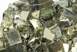 Spectacular Cubic Pyrite Crystals with Quartz & Sphalerite - Peru #350806-3